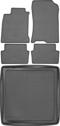 OEM Juego De Alfombrillas De Goma Para Coche Y Maletero Para Renault Laguna Iii Estate (2007-2015)