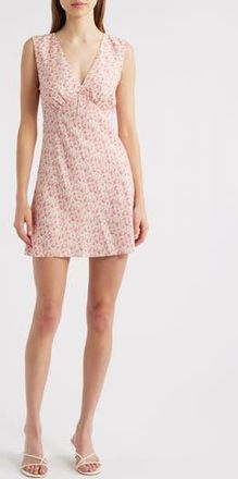 Faithfull The Brand Josephine Minidress in Sakura Floral at Nordstrom Rack, Size X-Large