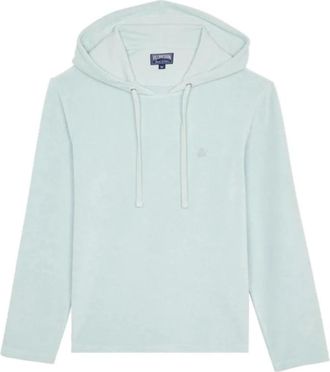 Vilebrequin Terry T-shirt met Lange Mouwen en Capuchon - Heren - Hoodies - Blauw - XL - Katoen - Hoodies & sweatvesten