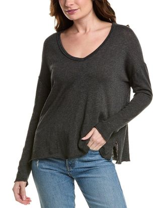 Project Social T Mae Textured V-Neck Top