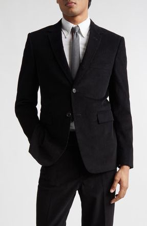 Thom Browne Fit 1 Classic Corduroy Sport Coat in Black at Nordstrom, Size 3