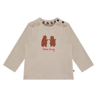 Babyface Bear Hug Long Sleeve T-Shirt in Beige at Nordstrom, Size 12M