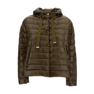 Herno Winter Jackets, female, Green, Size: S Piumino leggero