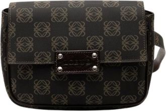 Loewe Pre-owned Belt Bags, female, Brown, Size: ONE SIZE Pre-owned Leather Crossbody Bag