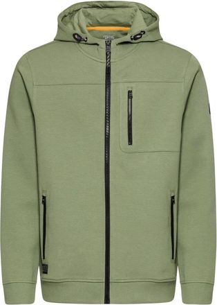 Camel Active Zip-through Sweatshirt - Heren - Sweatshirts & Hoodies - Groen - Maat: 2XL