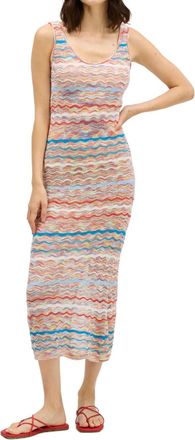 Allison New York Bianca Midi Dress In Blue/red Multi