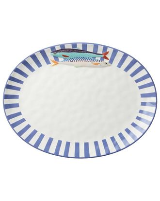 Certified International Something Fishy Oval Platter