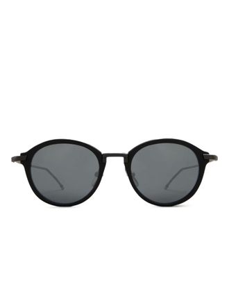 Thom Browne round-frame glasses - Black