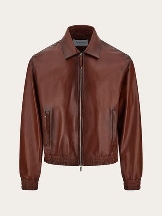 Ferragamo Men Nappa blouson Brown