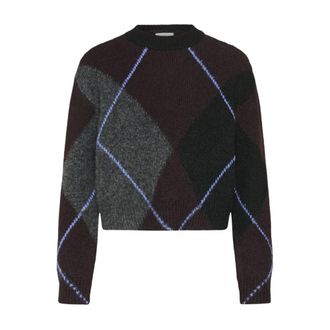 Kaffe Ronde hals gebreide kleding - Dames - Ronde hals truien - Veelkleurig - 2XL - Leer - Truien & Vesten