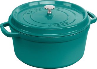 Staub 7-Quart Enameled Cast Iron Dutch Oven in Turquoise at Nordstrom
