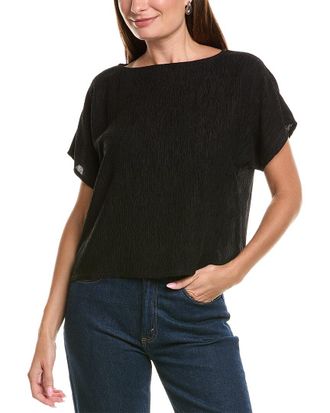 Eileen Fisher Eileen Fisher Woven Pliss&eacute; Top