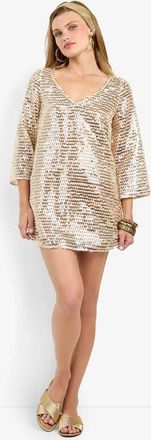 Trina Turk Guava Dress in Bonita Beige at Nordstrom, Size X-Large