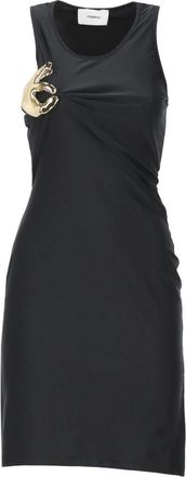 Coperni Kleedjes, Dames, Zwart, S, Bodycon Jurk
