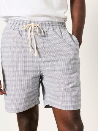 Fat Face FatFace Ladram Blue Texture Stripe Shorts