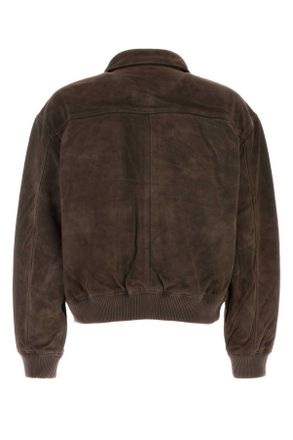 A Gold E Bomber Jacket - Brown
