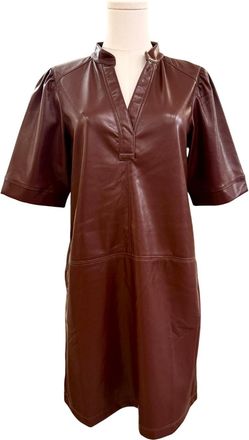 M&eacute;lissa Nepton Womens Lauryn Mini Dress In Dark Burgundy