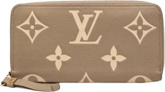 Louis Vuitton Pre-owned Monogram Empreinte Zip Around Portemonnee - Dames - Vintage Accessoires - Bruin - ONE Size - Vintage