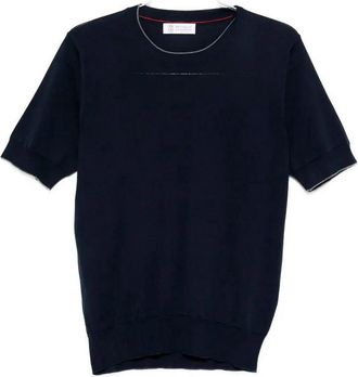 Brunello Cucinelli Cotton Lightweight Knit T-Shirt