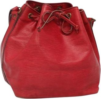 Louis Vuitton Tweedehands leren Louis Vuitton tassen - Dames - Vintage Tas - Rood - ONE Size - Vintage