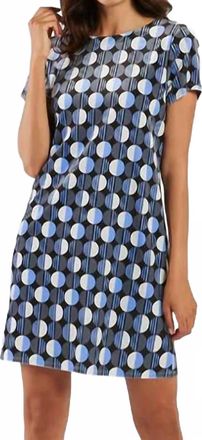 Jude Connally Ella Velvet Mini Dress In Mod Dot Black