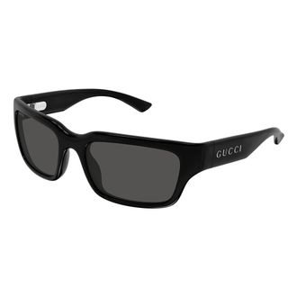 Gucci Square Zonnebrillen - Heren - Zonnebrillen - Zwart - 58 MM - Accessoires