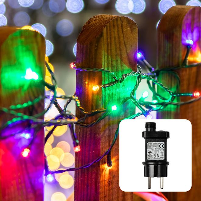 Hellum LED Lichterkette Außen mit Timer I 19,9m 200 LED I Lichterkette bunt I Lichterkette LED strombetrieben mit Stecker I Weihnachtsbaumbeleuchtung mit Kab ab 24,99 €