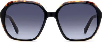 Fossil 54mm Gradient Rectangular Sunglasses in Black at Nordstrom