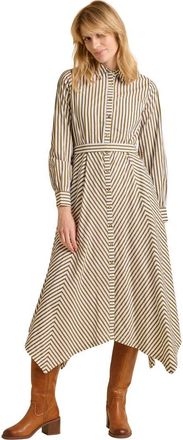 Brakeburn Forrest Long Sleeve Shirt Midi Dress in Green at Nordstrom, Size 14