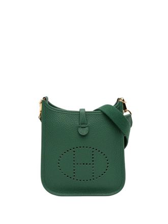 Herm&egrave;s 2024 Clemence Evelyne TPM crossbody bag - women - Calf Leather - One Size - Green