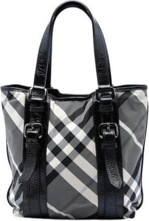 Burberry Borsa Tote in Nylon Pre-owned - - Pre-owned - Donna - Grigio - ONE SIZE