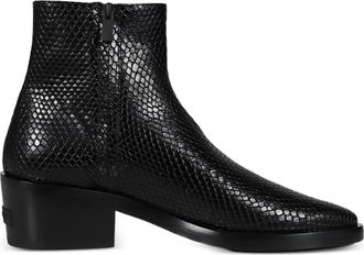 Fear of God Stivali Santa Fe effetto lucertola - Nero