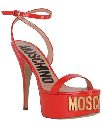 Moschino Logo Letter Platform Pump