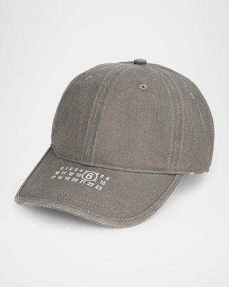 Maison Margiela Men & apos;s Logo Cotton Baseball Hat