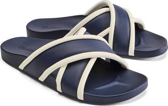 Olukai WomenS Ani Slide Beach Sandals In Mood Indigo