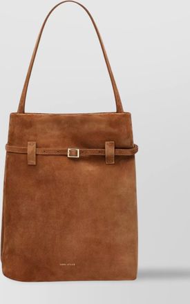 Manu Atelier day suede tote bag handle