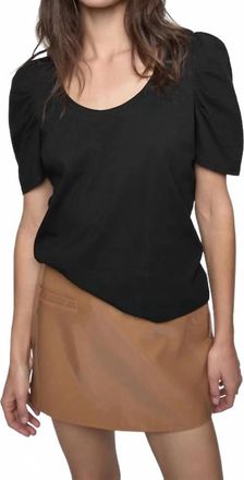 Rebecca Minkoff Janine Short Sleeve T-Shirt In Black