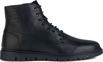 Geox lace-up zip-fastening boots - men - Rubber/Polyurethane/Calf Leather/Calf Suede/Polyester - 43 - Black