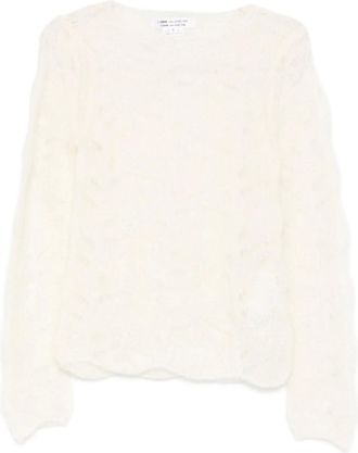 Comme Des Garçons Opengebreide trui - Beige