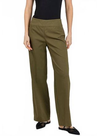 Elliott Lauren Control Stretch Wide Leg Pants - 30 In Olive