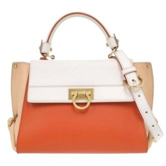 Ferragamo Pre-owned Handbags, female, Orange, Size: ONE SIZE Pre-owned Handbag