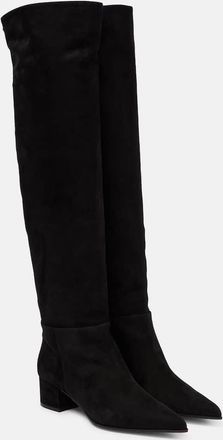 Gianvito Rossi Suede leather knee-high boots