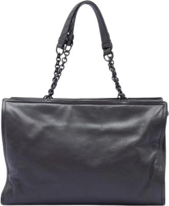 Bottega Veneta Pre-owned Tote Bag - Dames - Vintage Shopper - Zwart - ONE Size - Leer - Vintage