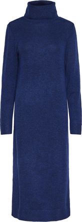 Pieces Womens Pcjuliana LS Roll Neck Knit Dress Noos Bc, Bellwether Blue, M
