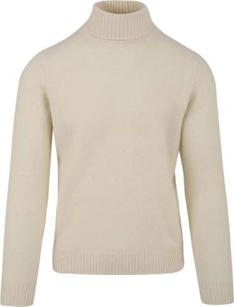 FILIPPO DE LAURENTIIS Wol-Cashmere Turtleneck - Heren - Coltruien - Beige - 2XL - Wol - Truien & Vesten