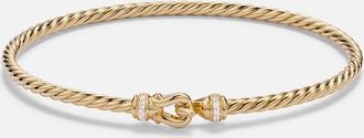 David Yurman Cablespira Micro 18kt gold (750/1000) bracelet with diamonds