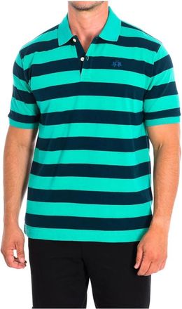 La Martina Polo met korte mouwen - Heren - Polos - Groen - XL - Katoen - Tops