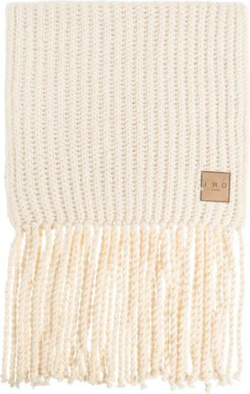 Iro Fluffy Sjaal - Dames - Wintersjaals - Beige - ONE Size - Katoen - Accessoires