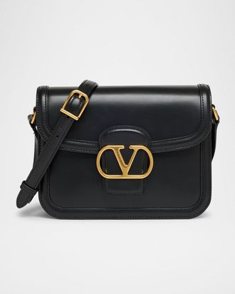 Valentino Garavani 9 to 5 Small Leather Shoulder Bag