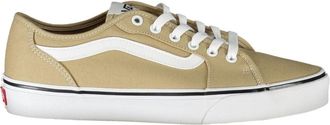 Vans Schoenen, Heren, Beige, 40 EU, Heren Beige Sneakers met Contrastdetails
